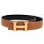 Hermès Cintura in pelle HERMES Constance 33,1" Marrone Nero Auth 121288M - vista 2