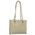 PRADA Schultertasche aus Leder Nylon Weiß Silber Authentisch bs26360