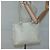 PRADA Schultertasche aus Leder Nylon Weiß Silber Authentisch bs26360 - Ansicht 22