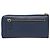 Saffiano PRADA Cartera Larga de Cuero Safiano Azul Auth 121255 - vista 2