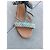 Sandali Aquazzura in pelle marrone e denim Blu - vista 3