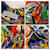 Givenchy abito multicolore in seta - vista 12