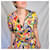 Givenchy abito multicolore in seta - vista 7
