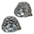 Orecchini Christopher Kane a cuore con strass Swarovski argento