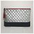 CHANEL Gabrielle Clutch Grande (1175670) Plata - vista 2