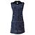 Chanel 8K$ Wearable Art Marine Tweed Kleid 36 FR Marineblau