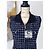 Chanel 8K$ Wearable Art Marine Tweed Kleid 36 FR Marineblau - Ansicht 11