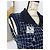 Chanel 8K$ Wearable Art Marine Tweed Kleid 36 FR Marineblau - Ansicht 12