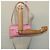Bulgari Borsa a spalla BVLGARI in tela argento rosa Auth 118640 - vista 22