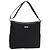 Borsa a spalla GUCCI in tela nera e argento Auth SW823 Nero
