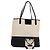 BURBERRY Tote Bag aus Canvas in Weiß Auth ti3062