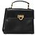 Borsa a mano in pelle nera e oro Gianni Versace Auth bs26704 Nero D'oro