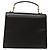 Borsa a mano in pelle nera e oro Gianni Versace Auth bs26704 Nero D'oro - vista 2