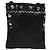 PRADA Borsa a Spalla in Nylon Nero Argento Autentica 118631 - vista 2