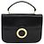 Céline Borsa a mano CELINE in pelle nera e oro Auth 125958 Nero D'oro - vista 13