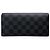 Louis Vuitton Portafoglio verticale lungo in tela Brazza Damier Graphite Multicolore
