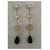 Autre Marque Orecchini in oro 14kt con pietre e perla Multicolore  - vista 3