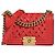 Chanel BOY CHANEL Red Lambskin Leather Handbag