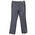 Pantalones rectos de algodón gris con detalles de costura visible de Escada - vista 2