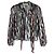 Autre Marque Rixo Moss Jacquard Chiffon Bluse aus mehrfarbigem Seidenstoff