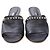 Salvatore Ferragamo Mule decorate Ferragamo Thassos in pelle nera - vista 2
