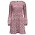Maje Rockinal bedrucktes Kleid aus rosa Polyester Pink