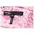 Maje Rockinal bedrucktes Kleid aus rosa Polyester Pink - Ansicht 10
