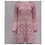 Maje Rockinal bedrucktes Kleid aus rosa Polyester Pink - Ansicht 7