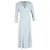 Autre Marque Rixo Clover Midi Kleid aus leichter Viskose in Hellblau