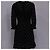 Maje Rythonoeud Mini-Kleid mit Druck aus schwarzem Polyester - Ansicht 7