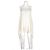 Top asimétrico sin mangas Emilio Pucci en viscosa blanca Blanco Crudo - vista 6
