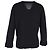 Totême V-Ausschnitt Pullover aus schwarzer Kaschmir - Ansicht 3