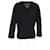 Totême V-Ausschnitt Pullover aus schwarzer Kaschmir - Ansicht 6