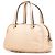 Borsa a mano mini Anagram in pelle marrone LOEWE con frange Beige - vista 2