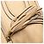 Borsa a mano mini Anagram in pelle marrone LOEWE con frange Beige - vista 8