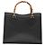 Borsa a mano in pelle Gucci Bamboo nera e oro 002 2853 0260 0 Auth mr1336 Nero D'oro - vista 2