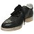 Sneakers CHANEL in pelle di agnello 39 Nero CC Auth BA2712 - vista 2