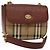 Autre Marque Borsa a spalla Burberrys Nova Check PVC Beige Oro Auth 124690 D'oro