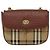 Autre Marque Borsa a spalla Burberrys Nova Check PVC Beige Oro Auth 124690 D'oro - vista 13