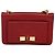 Borsa a spalla Vala Chain in pelle rossa e oro Auth gh168 di Salvatore Ferragamo Rosso D'oro - vista 13