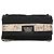 Borsa a spalla con catena CHANEL in nylon nero argento CC Auth 125969 - vista 13