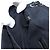 Borsa a spalla con catena CHANEL in nylon nero argento CC Auth 125969 - vista 25