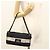Borsa a spalla con catena CHANEL in nylon nero argento CC Auth 125969 - vista 32