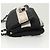 Borsa a spalla con catena CHANEL in nylon nero argento CC Auth 125969 - vista 4