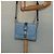 PRADA Shoulder Bag Leather Light Blue Silver Auth 118618 Silvery - view 24