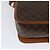 Céline Borsa a spalla in tela Macadam CELINE in pelle PVC marrone oro Auth 126035 D'oro - vista 16