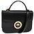 Edge Céline Borsa a mano CELINE in pelle 2 vie nera e oro Auth 125900 Nero D'oro
