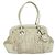 Borsa a Spalla PRADA in Tela Argento Bianco Auth fm4672