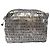 CHANEL Borsa a Spalla Illimitata in Nylon Argento CC Auth 123569 - vista 13
