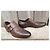 Scarpe Double Monk Gucci Pelle Marrone Scuro - vista 3
